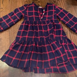 Flannel long sleeve dress